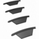 4 pcs. pack of 4 Feldherr card stands for game cards + tokens - curved + expandable