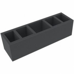 HOMFHN070BO 255mm x 75mm x 70mm Foam Tray for Feldherr Storage Box TCHS105 - 5 Miniatures