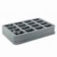 HS050BF05BO 50 mm Half-Size foam tray with 16 compartments