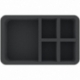 HSMFGS075BO 75 mm Half-Size foam tray with 9 compartments