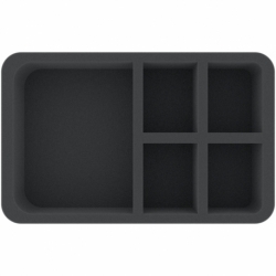 HSMFGS075BO 75 mm Half-Size foam tray with 9 compartments