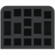 QSMFHH045BO 172,5 mm x 137,5 mm x 45 mm foam tray for board games with 16 compartments