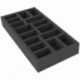 BEMFIL040BO 285 mm x 142,5 mm x 40 mm foam tray for board games with 16 compartments