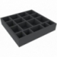 ABMFHR055BO 300 mm x 300 mm x 55 mm foam tray for board games with 17 compartments