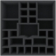 AFMFGB085BO 285 mm x 285 mm x 85 mm foam tray for board games with 27 compartments