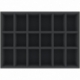 AYMFCJ060BO 420 mm x 300 mm x 60 mm foam tray for board games with 18 compartments