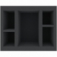 FSMFHE060BO 60 mm Full-Size foam tray with 43 compartments