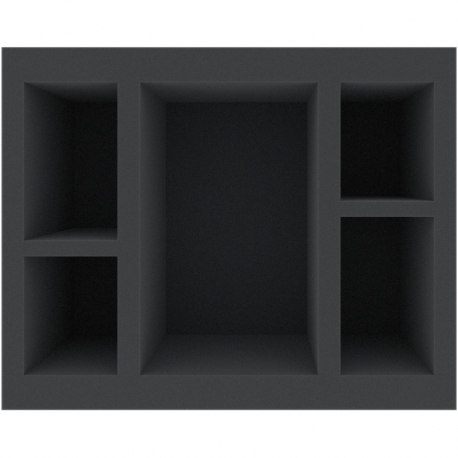 FSMFHE060BO 60 mm Full-Size foam tray with 43 compartments