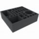 HRMFIA095BO 335mm x 310mm x 95mm 34 Compartment Board Game Foam Tray