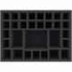 DDMFIB090BO 360 mm x 260 mm x 90 mm foam tray for board games with 30 compartments