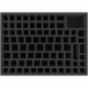 DOMFHQ075BO 415 mm x 300 mm x 75 mm foam tray for board games with 85 compartments