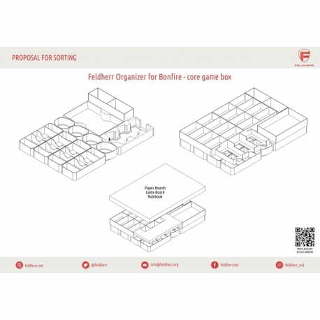 Feldherr Organizer para Bonfire - caja de juego principal