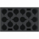DSMETE080BO Feldherr foam tray with 24 circular compartments of 70 mm diameter