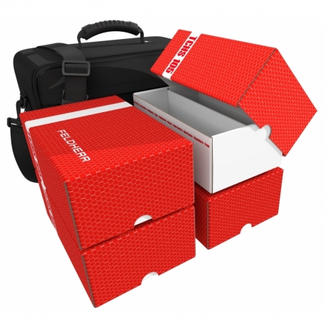 Feldherr MAXI PLUS bolsa con 4 cajas de almacenamiento TCHS105 - 6400 tarjetas