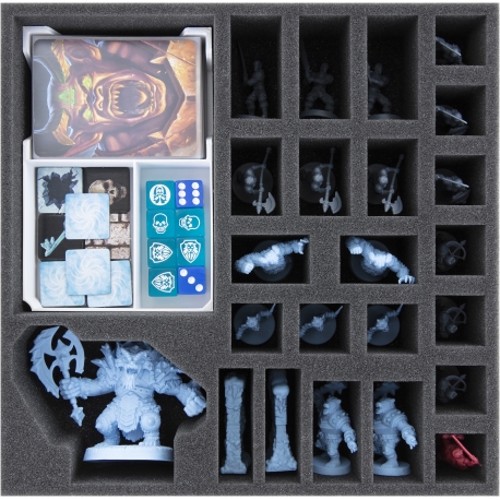 Feldherr espuma set + tarjetero para HeroQuest (2021): El Horror Congelado - caja del juego de mesa