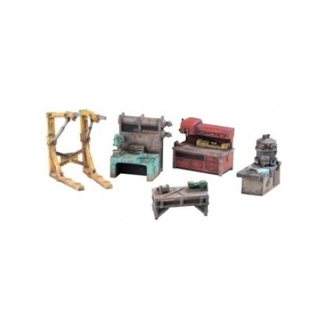 Fallout: Wasteland Warfare: Terrain Settlement Work Benches (Inglés)