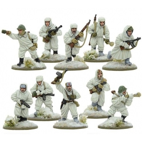 Soviet Veteran Squad in Snowsuits