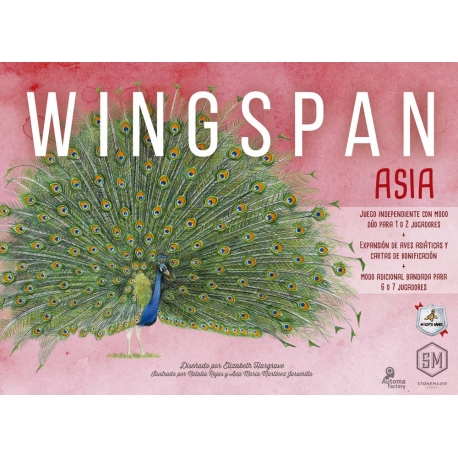 Expansión Asia juego de mesa competitivo Wingspan de Maldito Games