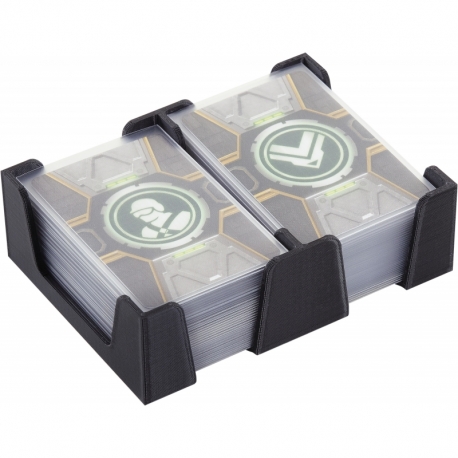 Feldherr card holder for game cards in Mini American Board Game Size - 80 cards - 2 trays