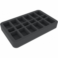 HS035A054 Half-Size Foam Tray with 18 compartments for Flames of War - small- / medium-sized Bases