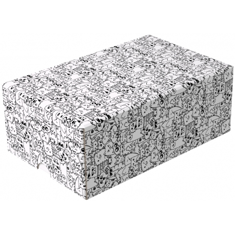 Feldherr Storage Box TCHS105 with card holders inserts for 3200 Cards in Mini American Board Game Size.