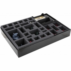 Feldherr foam + Organizer Bundle for HeroQuest (2021) Mythic Box + 3 expansions - in original board game boxes