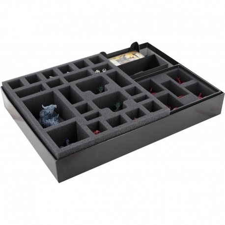 Feldherr foam + Organizer Bundle for HeroQuest (2021) Mythic Box + 3 expansions - in original board game boxes