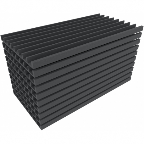 1085 x 540 x 43 mm insert for DIN A1 plan cabinets for storing gauge H0 models - 8 lanes for model railway locomotives