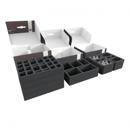 Caja de almacenamiento de Feldherr para Massive Darkness 2: Hellscape juego principal + Heavenfall: Expansión del Modo Campaña
