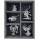 Caja de almacenamiento de Feldherr para Massive Darkness 2: Hellscape juego principal + Heavenfall: Expansión del Modo Campaña