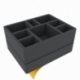 Feldherr foam set for Citadel Battle Figure Case - 16 larger Miniatures + Pick and Pluck tray for tanks/monsters