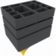 Feldherr foam set for Citadel Battle Figure Case - Pick and Pluck tray for tanks/monsters + game materials