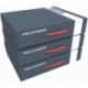3 pcs. Value Pack Feldherr Storage Box FSLB075 model railway locomotives, wagons and vehicles - 5 slots for H0 gauge - vertical