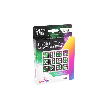 Aurora D6 Dice Set 16 mm (12 pcs)