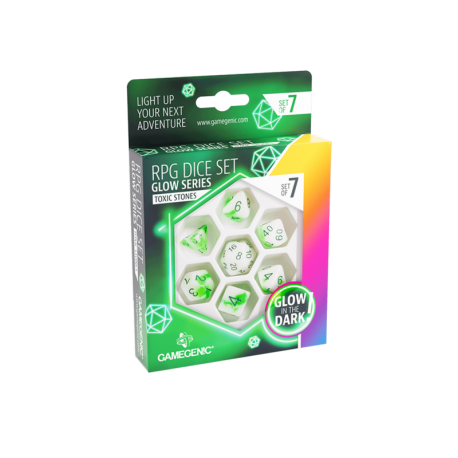 Toxic Stones RPG Dice Set (7 pcs)