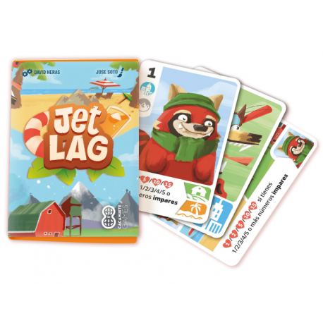 Jet Lag is a fun card game in which tourists will travel to their favorite destinations
