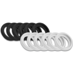 Black and white base rings - Super Fantasy Brawl (Multi language)