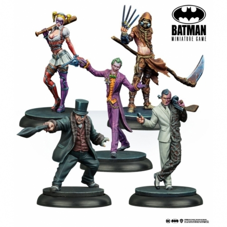 Arkham Asylum Super-Villains - Batman Miniature Game