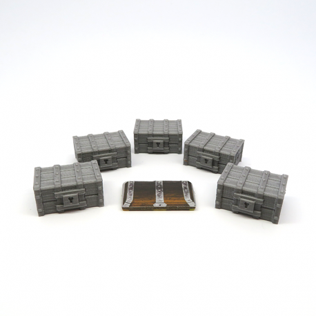 Cofres de Tesoro Numerados para Gloomhaven - 5 Piezas