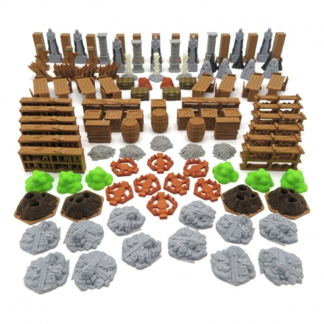 Pack Completo para Jaws of the Lion - Gloomhaven - 114 piezas