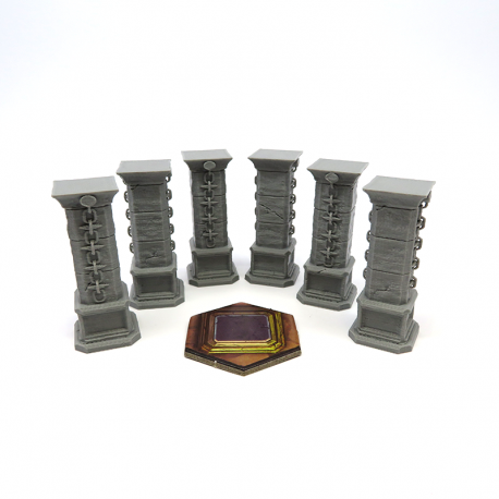 Stone Pillars for Gloomhaven - 6 Pieces