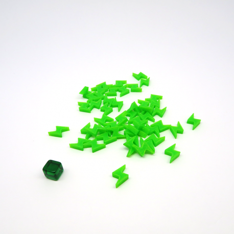 Energy Tokens for King of Tokyo - 50 Pieces