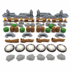 Scenery Pack for LOTR: Journeys in Middle-earth and the Shadowy Paths Expansion - 62 Pieces