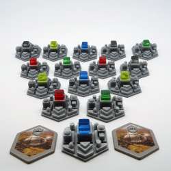 City Tiles for Terraforming Mars - 15 Pieces