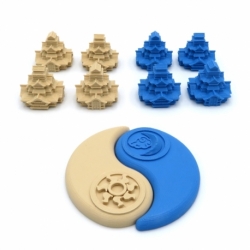 Fortresses and Rising Sun Expansion Alliance Tokens - 8 Pieces