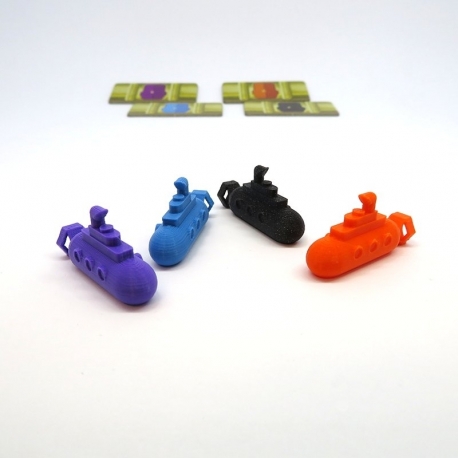 Submarines Action Marker for Underwater Cities - 12 pieces