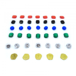 Gems and Coins for Splendor - 40 Pieces