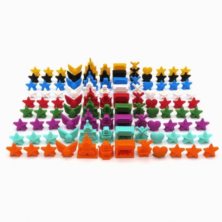 Pack de Tokens de 9 Facciones para Scythe - 108 piezas