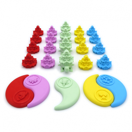 Strongholds and Alliance Tokens for Rising Sun - 25 Pieces