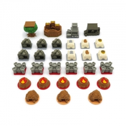 Pack for the expansion The Marauder, Hirelings and Root Landmarks - 30 pieces